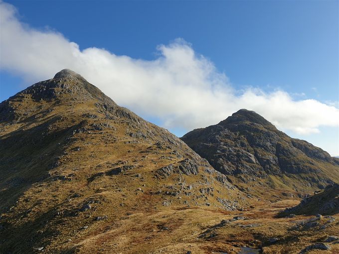 The final part up Sgurr na Ciche with Garbh Chioch Mhor behind. photo AdventurerNic.com