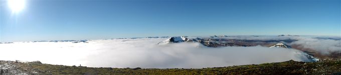 A cloud inversion on the Fannichs. Photo Colin Matheson