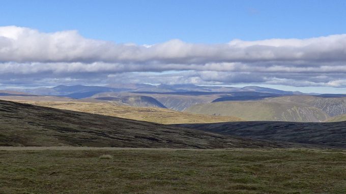 from A' Bhuidhanach Bheag looking over Gaik to the Cairngorms. Photo tms.nickbramhall.com