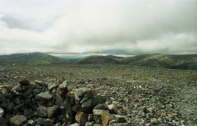 From An Socach, Carn Aosda and Cairnwell to right of the Glenshee pass. Photo Colin Matheson