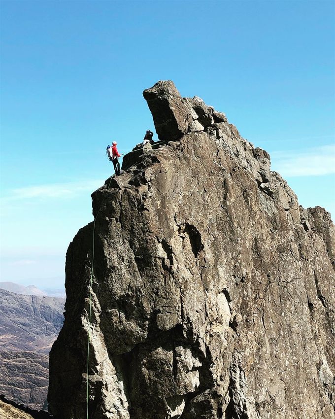 The Inaccessible Pinnacle, one of the Cuillin Munros. Photo Adrian Trendall