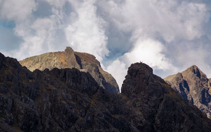 The Inaccessible Pinnacle, Sgurr Mhic Choinnich and Sgurr na Banachdich. Photo Adrian Trendall