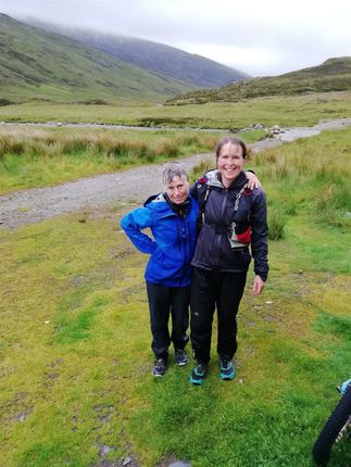 Sue Savege and Corri Black after their Nevis - Grey Corries epic